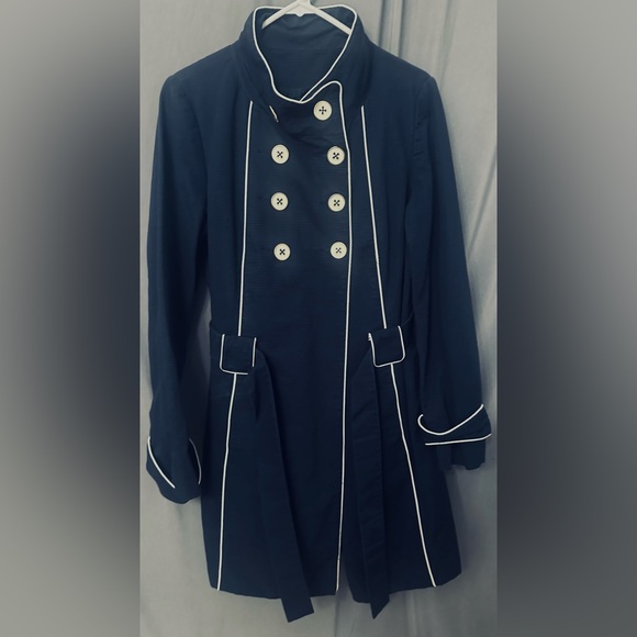 Merona Jackets & Blazers - Merona jacket. Large. Navy blue. White trim. White buttons with gold trim.